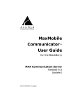 MaxMobile Communicator™ User Guide - Tel