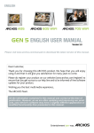 GEN 5 ENGLISH USER MANUAL