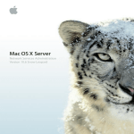 Mac OS X Server Network Services Administration