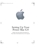 Setting Up Your Power Mac G4