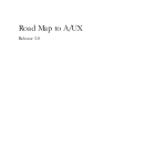 Road Map to A/UX: Release 3.0