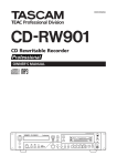 Tascam CD-RW901 CD Player / Recorder