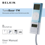 Belkin TuneBase (F8V7097) FM Transmitter for iPod mini