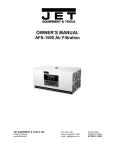 Powermatic AFS-1500  Air Purifier