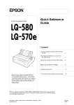 Epson LQ 580 Matrix Printer