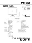 Sony SDM N50R 15" LCD Monitor