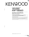Kenwood VR-6060 6.1 Channels Receiver