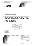 JVC RC-EX20 Cassette/CD Boombox