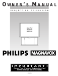 Philips MX5472C 54 in. Rear Projection Television