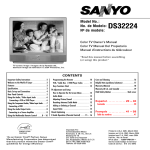 Sanyo DS32224 TV