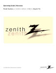 Zenith C34W23 34" TV