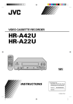 JVC HR-A22 VCR