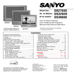 Sanyo DS36930 36" TV