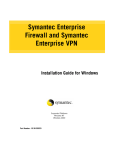 Symantec Enterprise Firewall 7.0 for PC