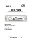 Sanyo ECD-T1540 CD Player