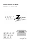 Zenith XBR411 DVD Recorder/VCR