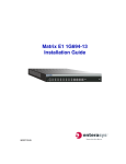 Enterasys Matrix E1 Optical Access (1G694