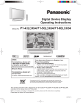 Panasonic PT-60LCX64 Television