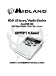 Midland WR-100 Weather/RDS Radio