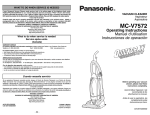 Panasonic MC-V7572 Upright Vacuum