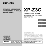 Aiwa XP-Z3C Personal CD Player