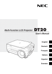 NEC DT20 Multimedia Projector