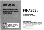 Aiwa FR-A305 Clock Radio