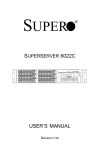 SuperMicro SuperServer 6022C