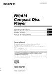 Sony CDX-MP30 CD Player