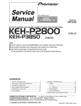 Pioneer KEH-P2800 Cassette Player - Pioneer%20keh
