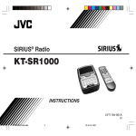 JVC KT-SR1000 SIRIUS Radio Receiver