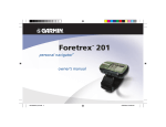 Garmin Foretrex 201 Wrist Mount Gps