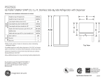 GE Profile Energy Star 22.6 Cu. Ft. Stainless Side-By