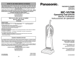 Panasonic MC-V5706 Bagged Upright Vacuum