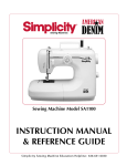 Simplicity American Denim SA1100 Mechanical Sewing Machine - 7030154
