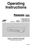 Panasonic AG-1350 VHS VCR