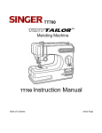 Singer Tiny Tailor TT700 - C:\Documents and Settings\Bambi Cole\My Documents\PDFs\SingerTT700