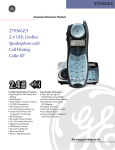 GE 27936GE3 Cordless Phone