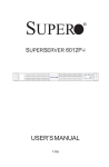 SuperMicro SuperServer 6012P-i