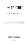 SuperMicro SuperServer 6011HI