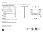 GE Profile Energy Star 22.52 Cu. Ft. Side-By