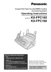 Panasonic KX-FPC166 Plain Paper Thermal transfer Fax