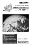Panasonic KX-FLB751 Plain Paper Laser Fax