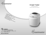 Toastmaster TBR15 Bread Maker