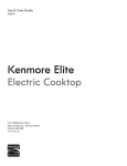 Kenmore 30 in. 42701 / 42702 / 42709 Electric Cooktop
