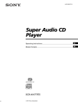 Sony SCD-XA777ES CD Player
