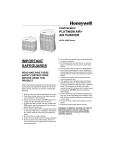 Honeywell Platinum Air 40100 Air Purifier