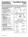 GE JGSP28CEK Gas Kitchen Range