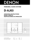 Denon D-AJ03 CD Shelf System