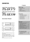 Onkyo TX-SV373 Receiver